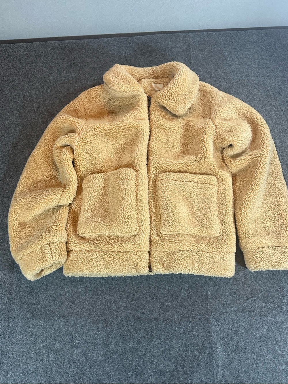 Elodie Teddy Sherpa Jacket in Camel
